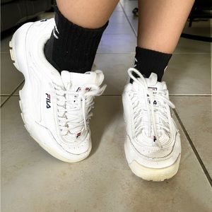 FILA white shoes